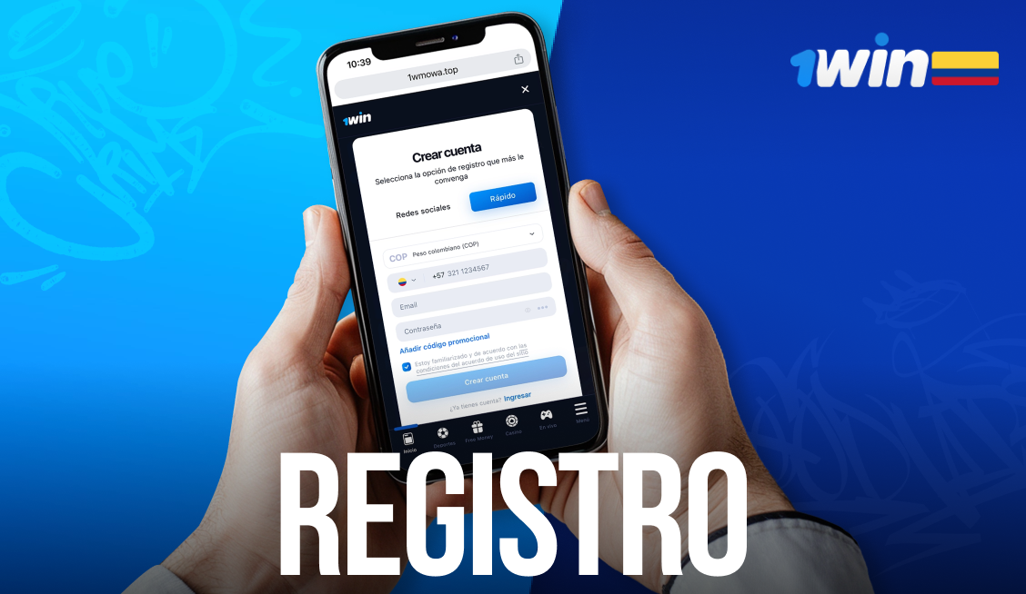 Instrucciones para registrarse en la plataforma 1win